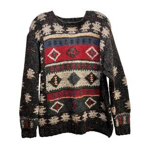 Vintage Woolrich 90's Men's Chunky Wool Sweater Cabin Core Size M